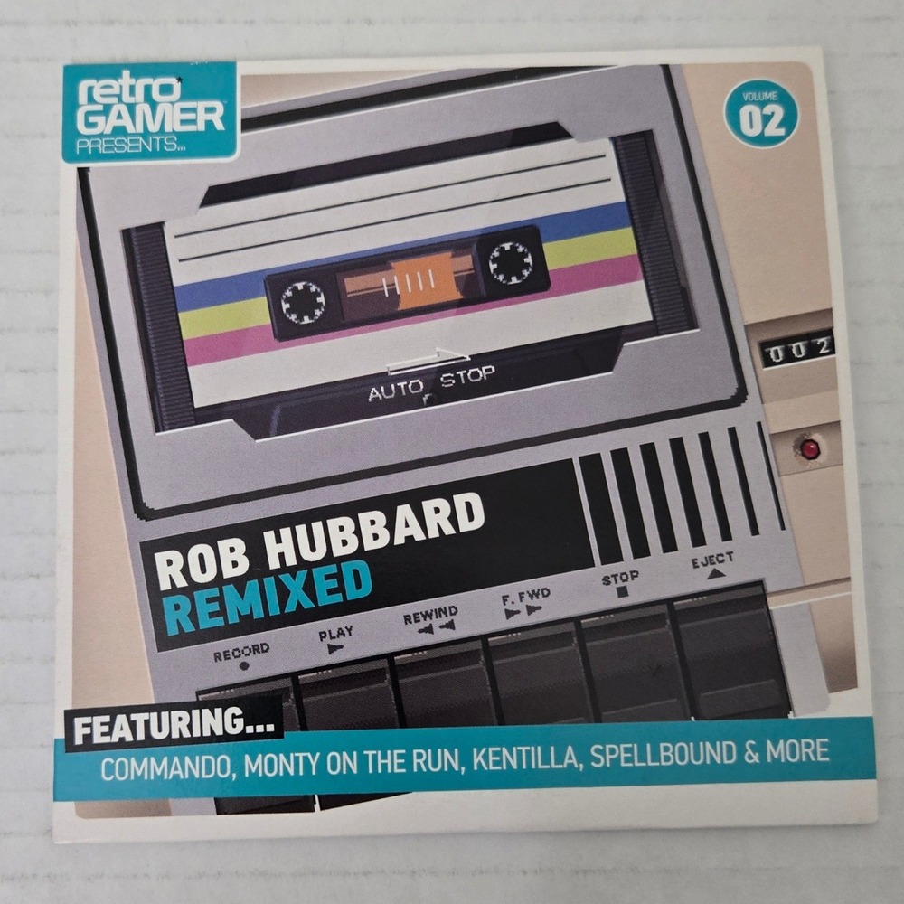 Rob Hubbard Remixed Audio CD Retro Gamer Vol 2 C64 Commodore 64 Chiptune Music